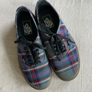 Tartan Vans; size 8.5 women’s, 7 men’s